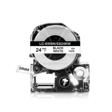 Epson Tape – LK6WBN Black on White