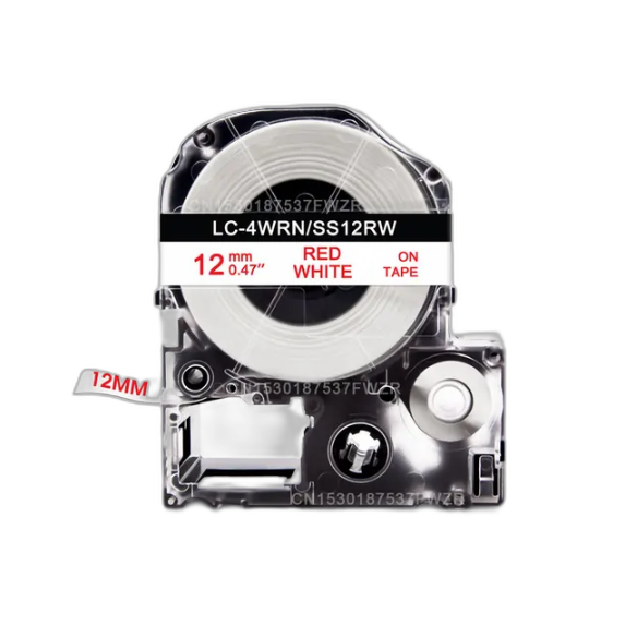 Epson Tape – LK4WRN Red on White