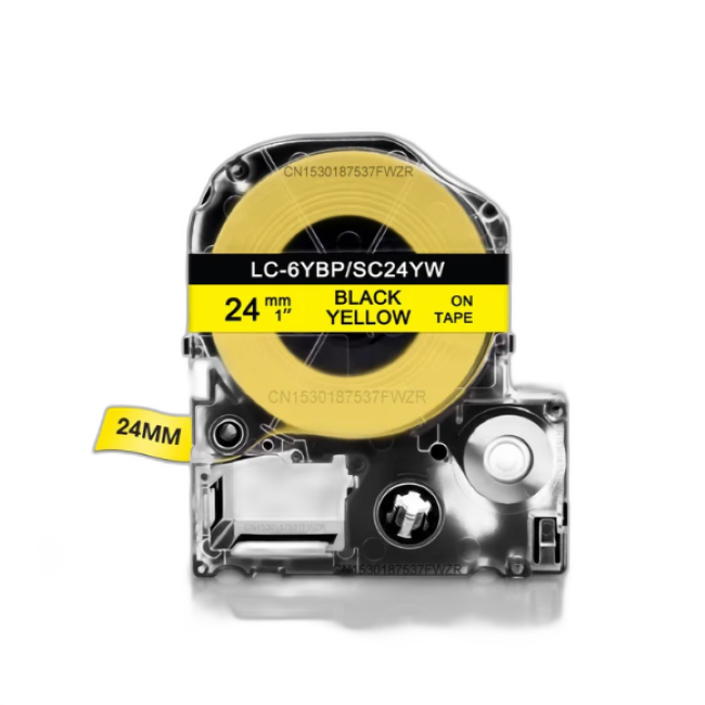Epson Tape – LK6YBW Black on Yellow