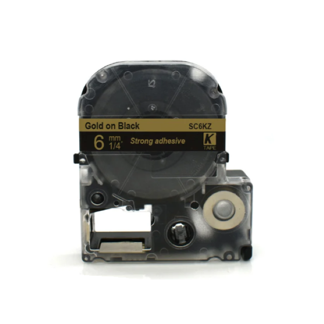 Epson LK-2KZ Gold on Black