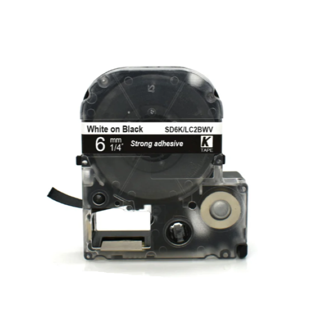 Epson LK-2BWV White on Black