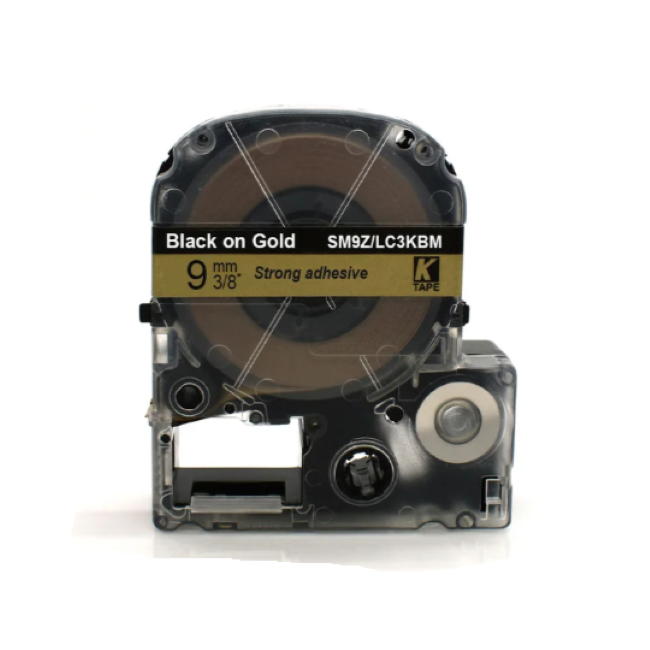 Epson LK-3KBM Black on Gold
