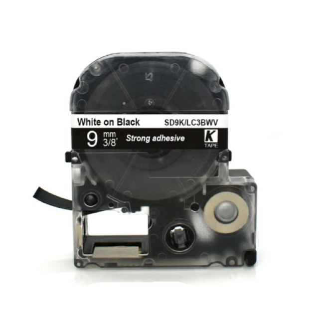 Epson LK-3BWV White on Black