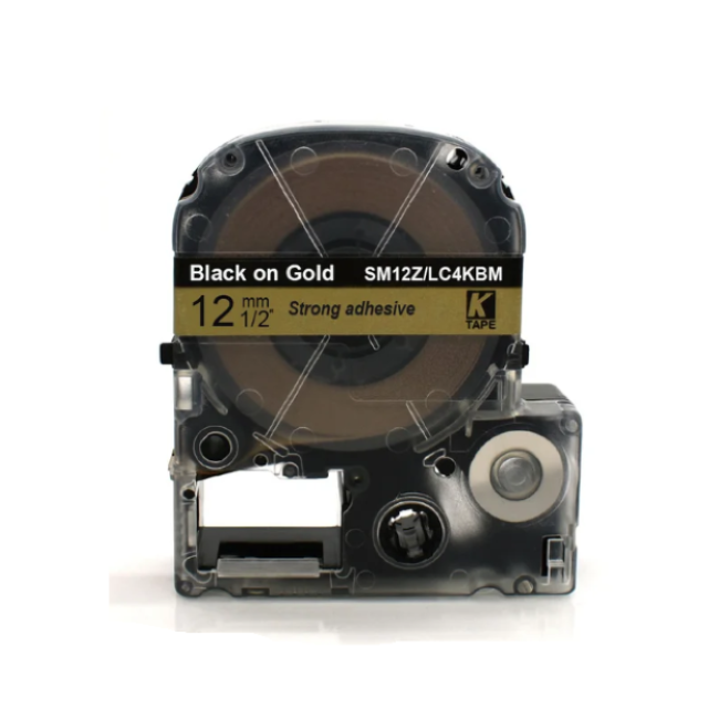 Epson LK-4KBM Black on Gold