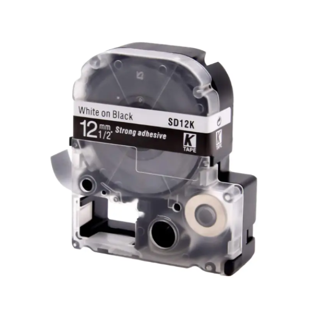 Epson LK-4BWV White on Black